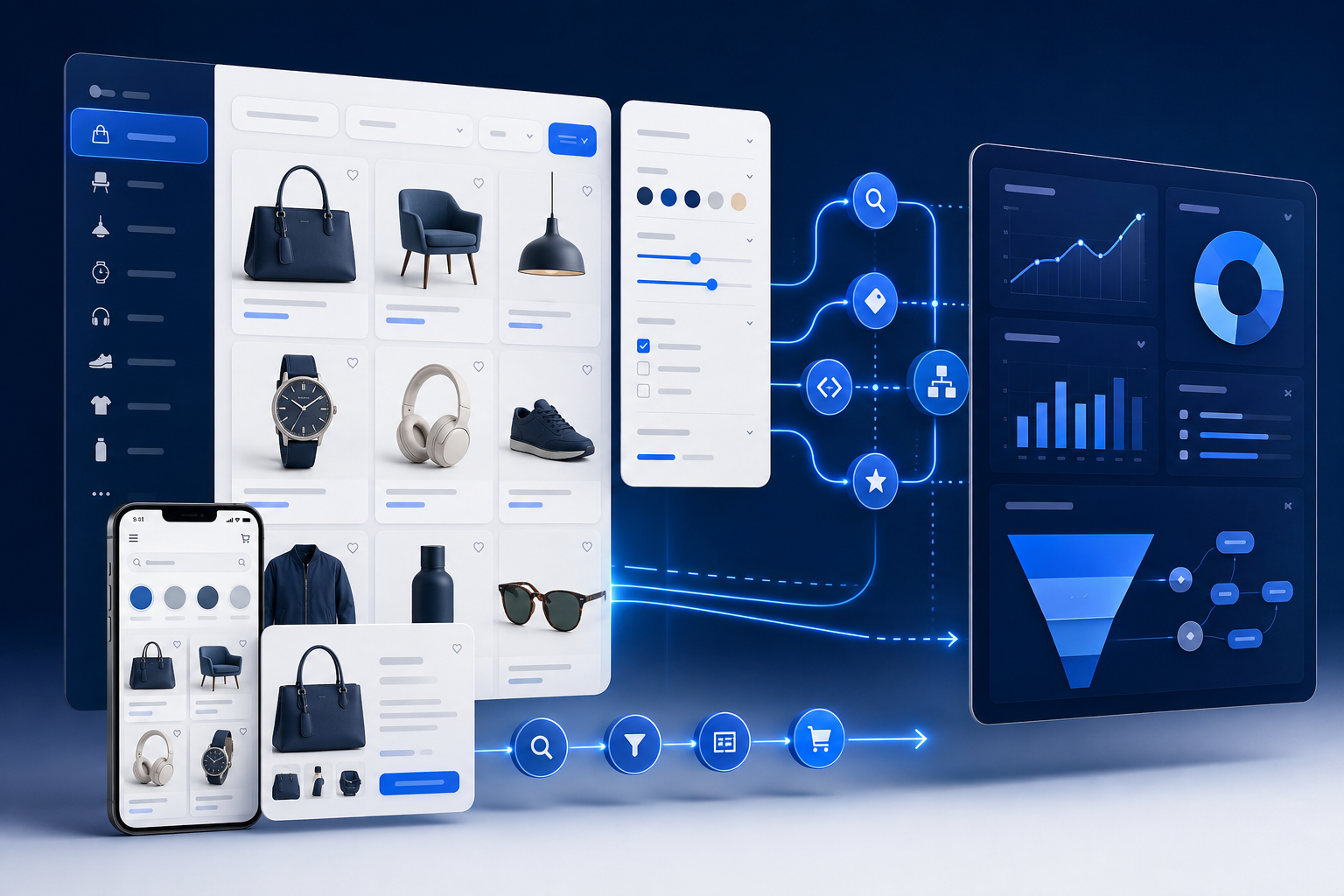 E-commerce search discovery, category architecture and conversion analysis