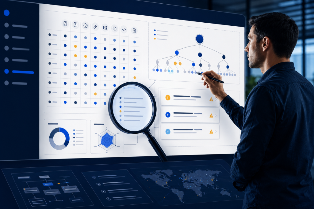 Website SEO audit with crawl map and prioritised findings